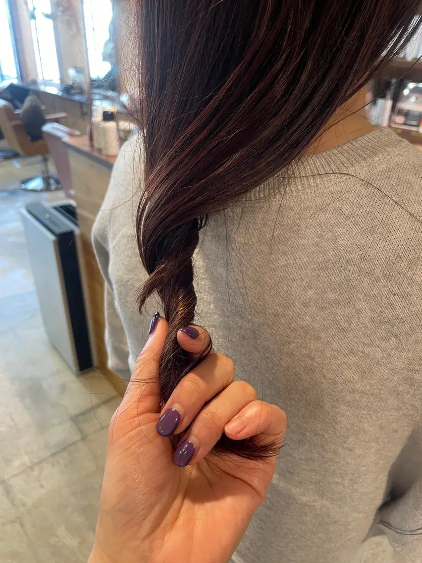 ロング カラー カット ヘアカラー トリートメント ayane⭐️ボブ・ ショート・パーマのヘアスタイル