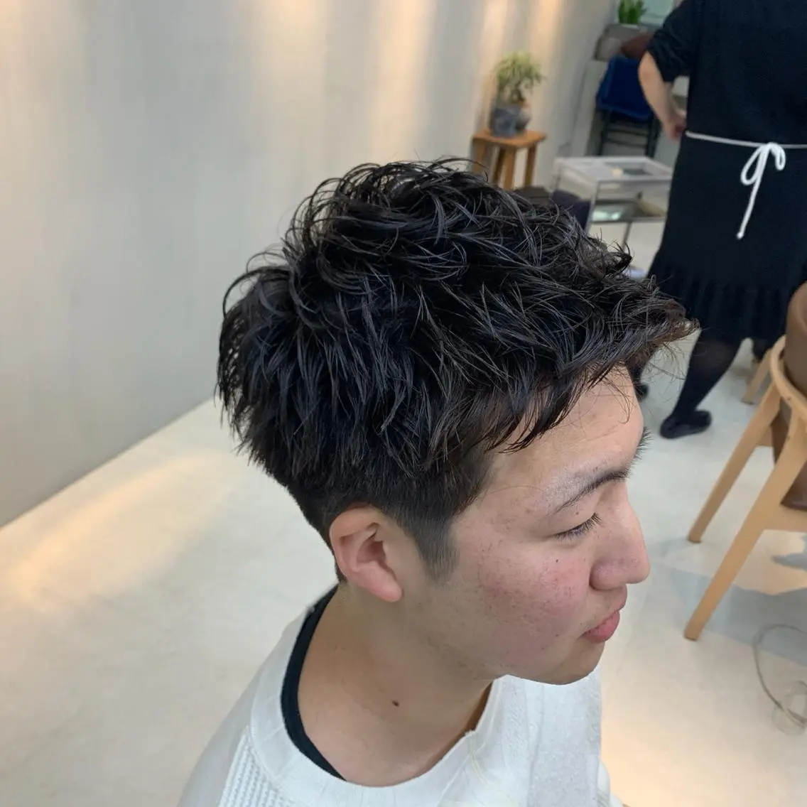 ショート パーマ メンズ 似合わせショート×透 明感/やじまたかしのヘアスタイル