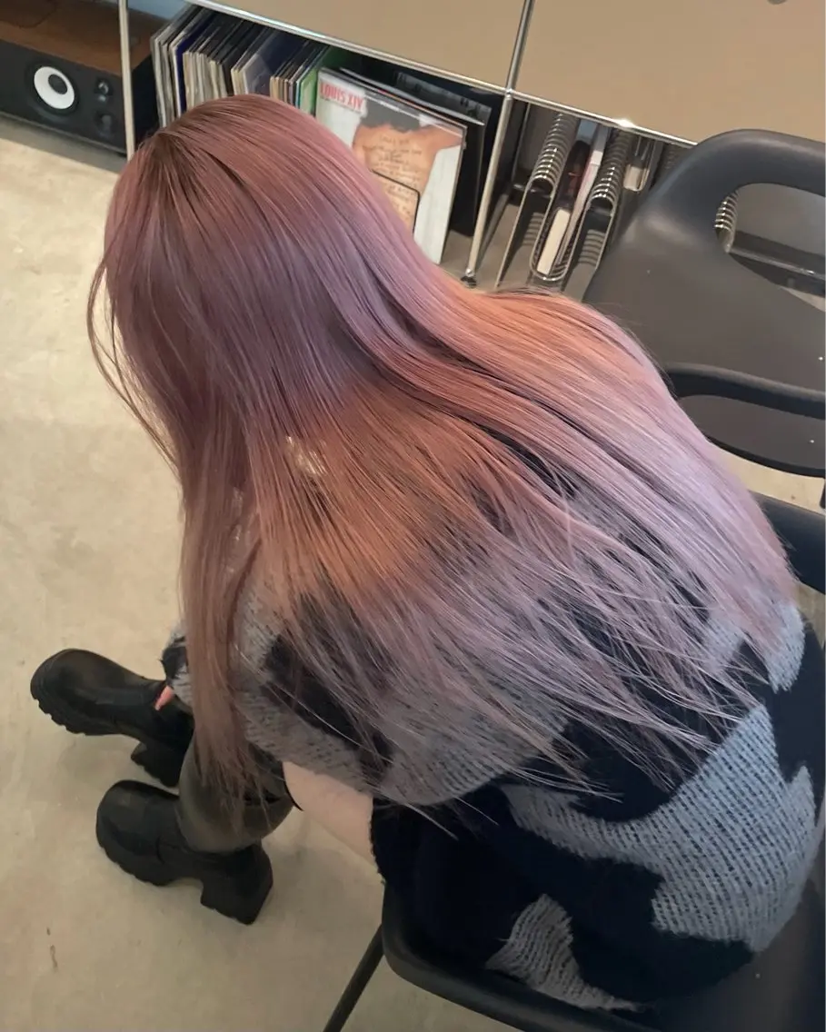 ロング ヘアカラー HITOMI 福岡パーマのヘアスタイル