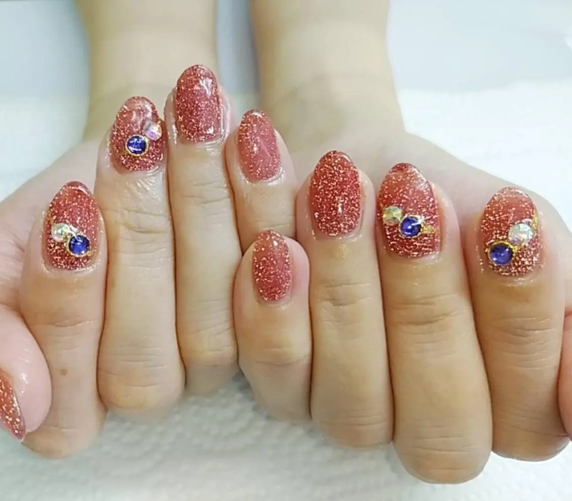 ネイル フラッシュネイル ハンドネイル ハンドケア プライベートサロン Rosy Lilyのネイルデザイン