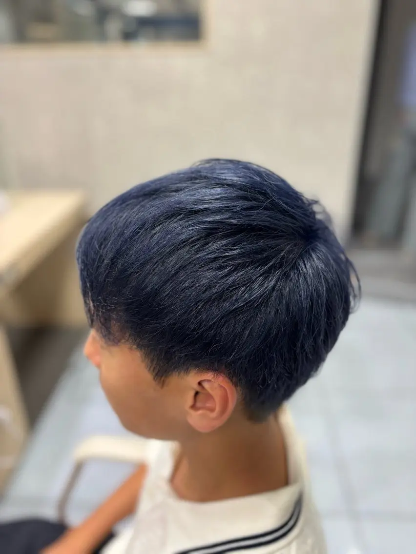 ショート カラー メンズ ヘアカラー メンズ特化韓国風 パーマスタイル/りんのヘアスタイル