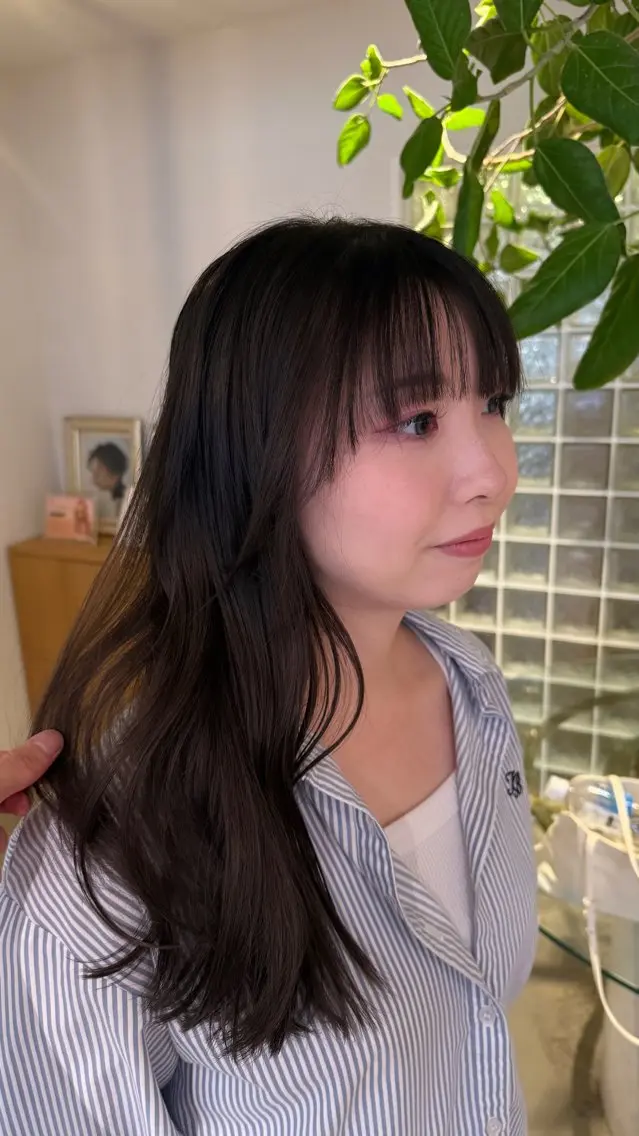ロング カラー 大川 陽向のヘアスタイル