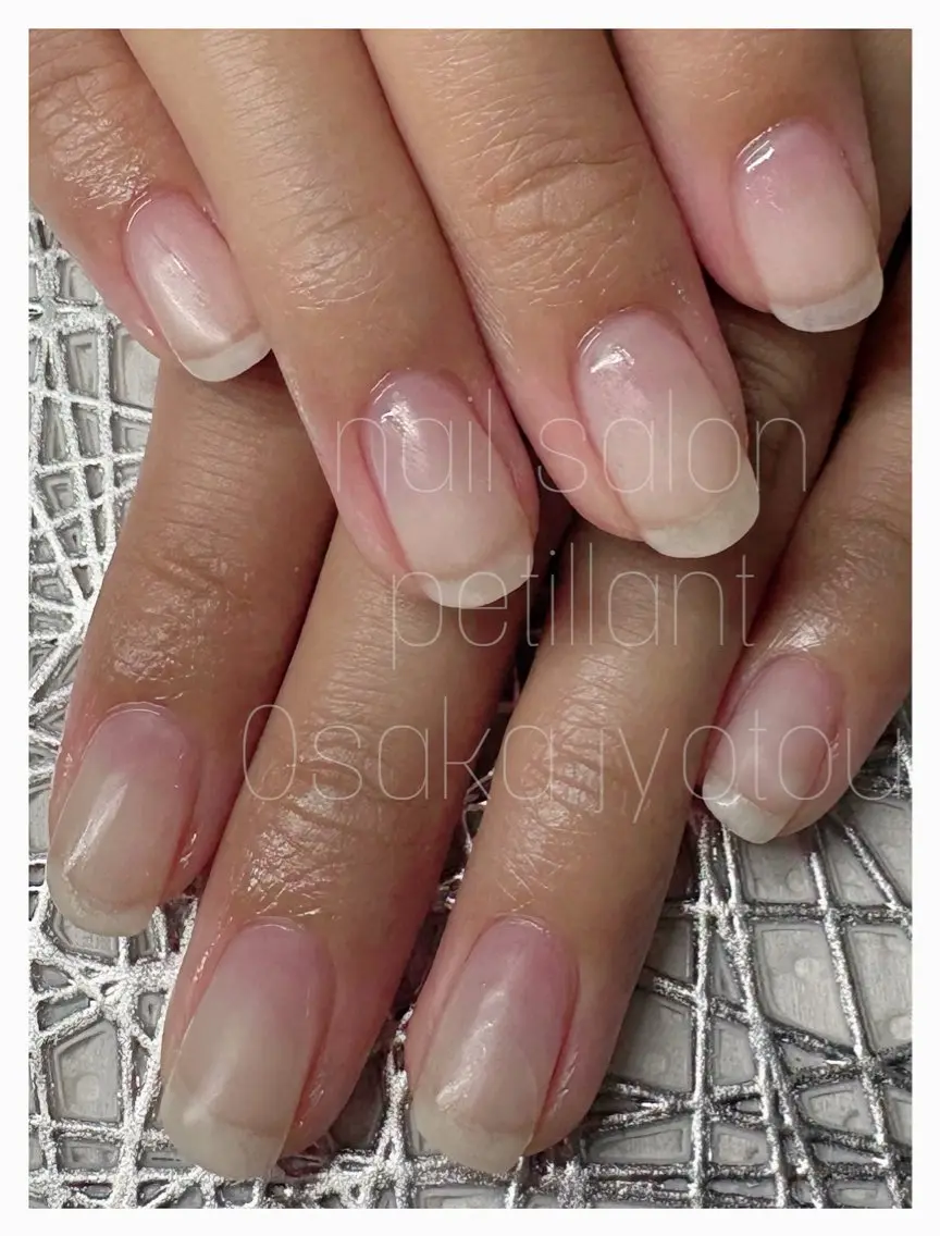 ネイル アートネイル クリアネイル マットネイル nail salon petillantのネイルデザイン