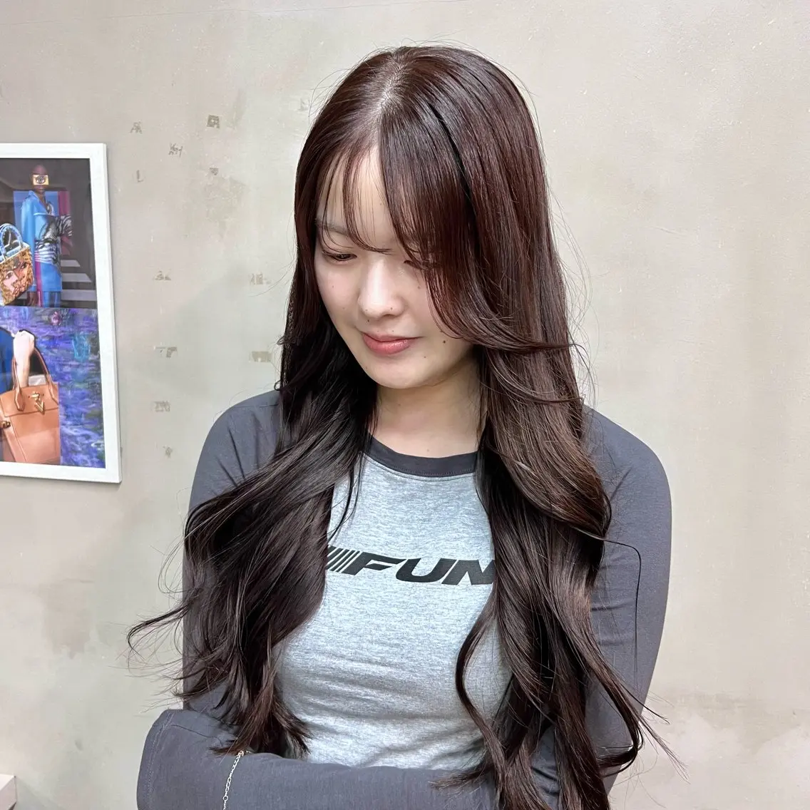 ロング カラー ブリーチ ブリーチなしカラー 韓国風ヘア ロング Blast Erikaのヘアスタイル