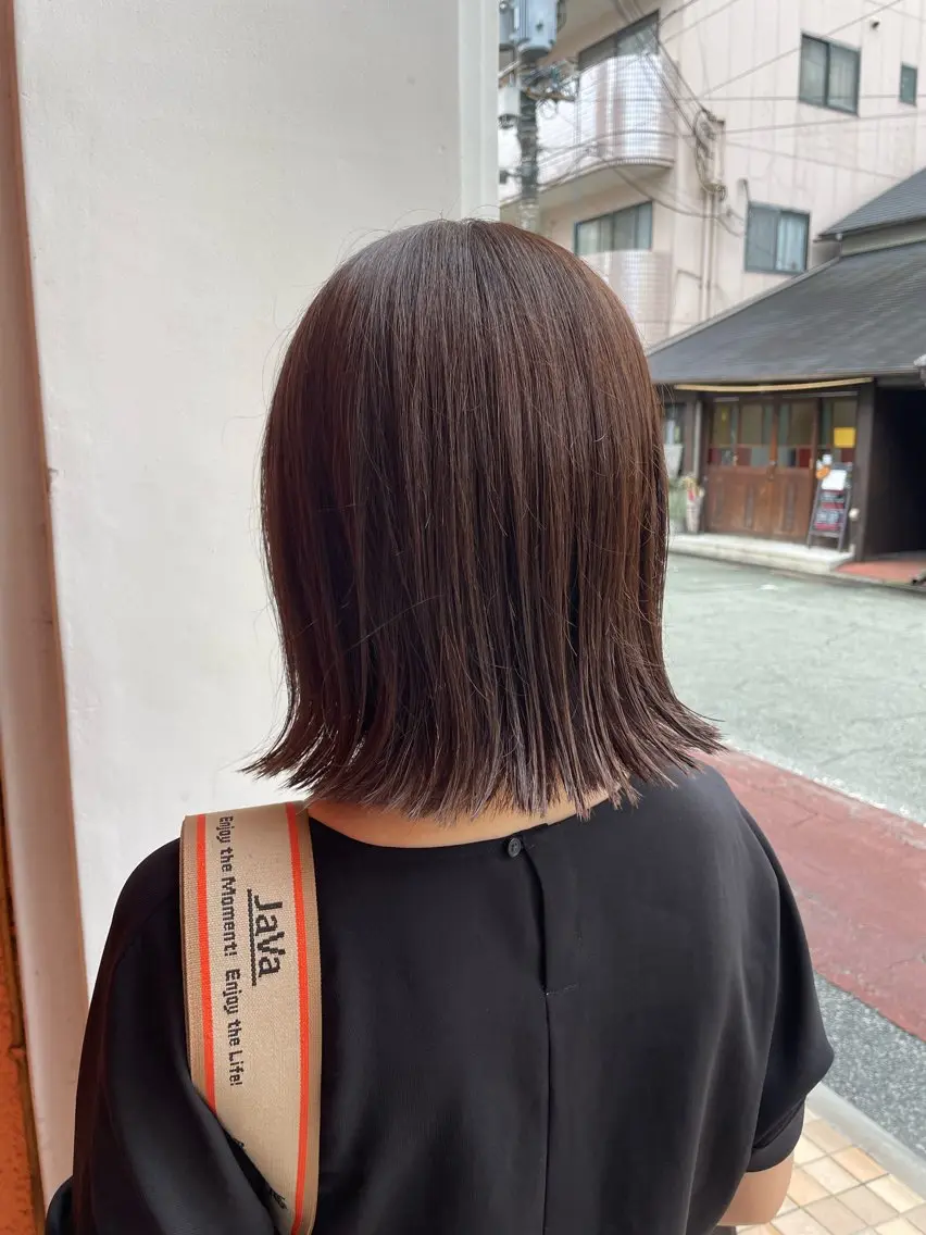 ミディアム ボブ 外ハネヘア 中島 暢介のヘアスタイル