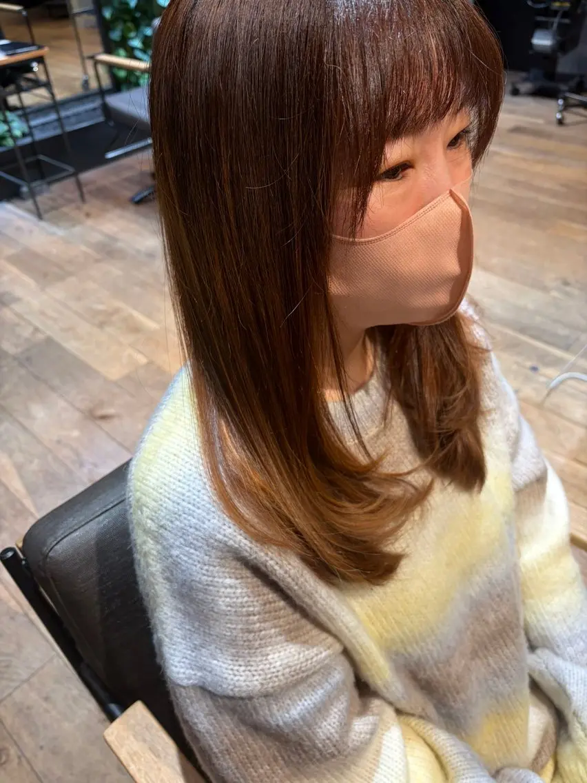 セミロング レイヤーカット arbos/鳳美容室 mahoのヘアスタイル