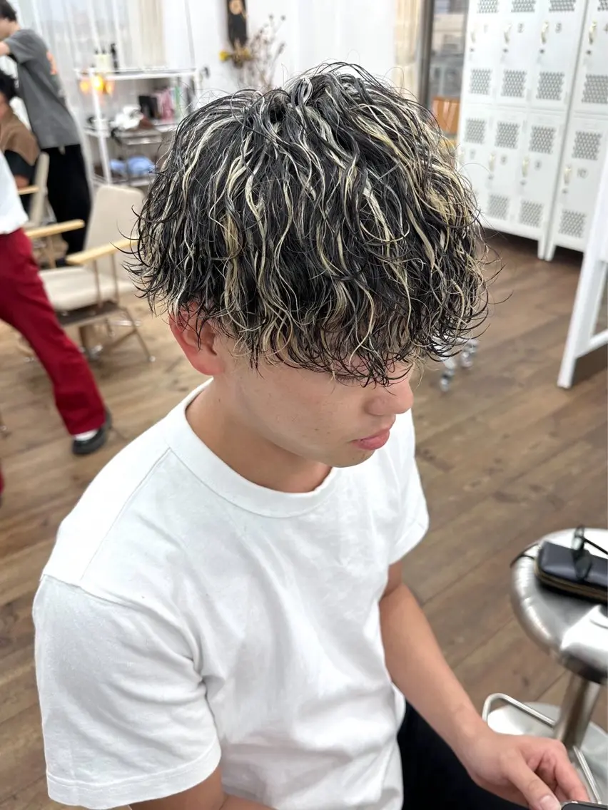ショート カラー パーマ メンズ メンズ美容師/ HIROTOのヘアスタイル