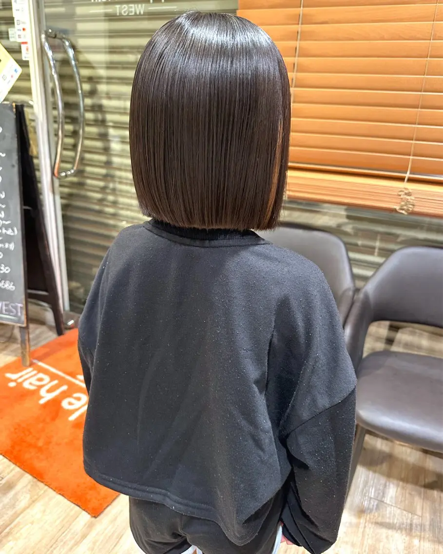 ショート ボブ 学生 宇都 唯のヘアスタイル