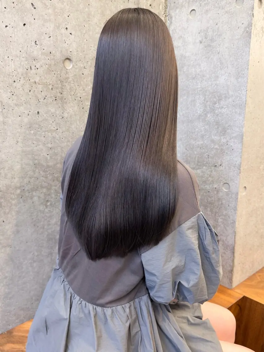 セミロング カラー パーマ 💖美髪矯正💖 辻未侑のヘアスタイル