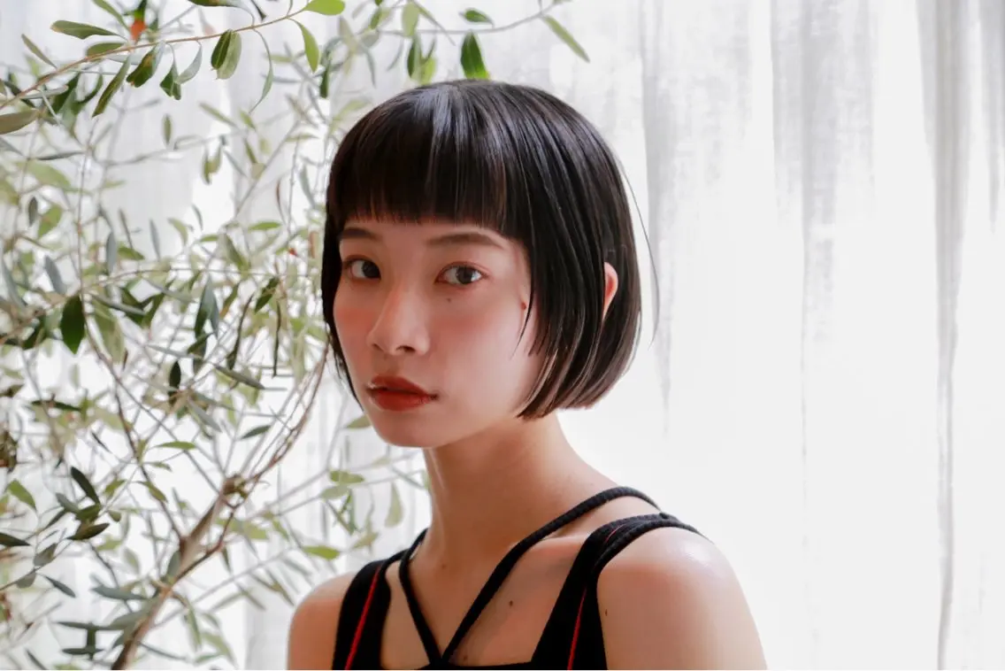 ミディアム カット トリートメント 中川 茜里のヘアスタイル