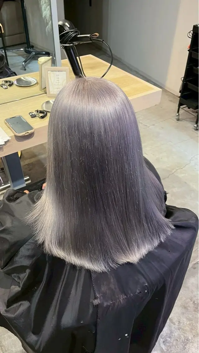 ロング ヘアカラー 野村 星斗のヘアスタイル