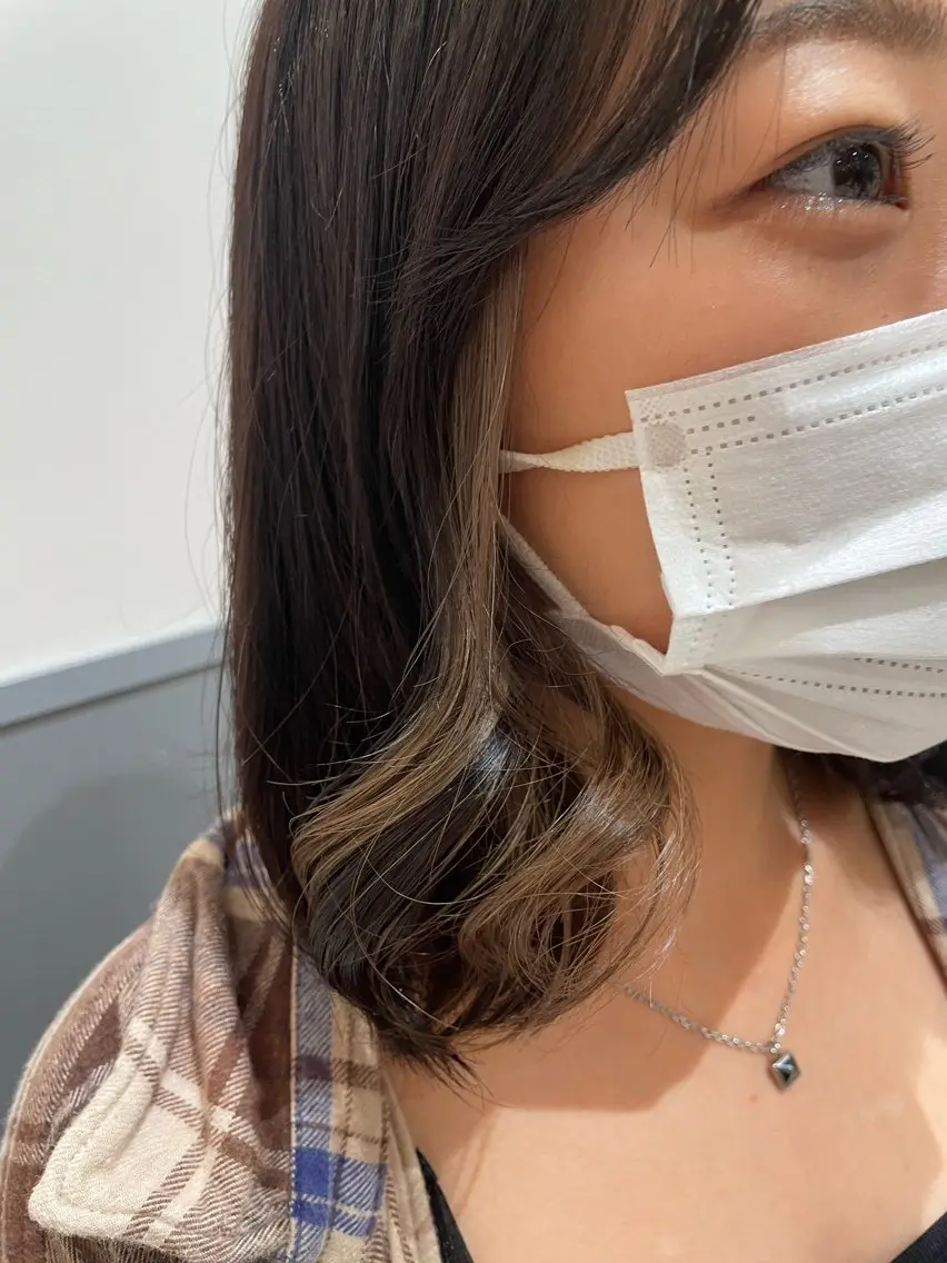 🌷インナーカラー+ブローの写真