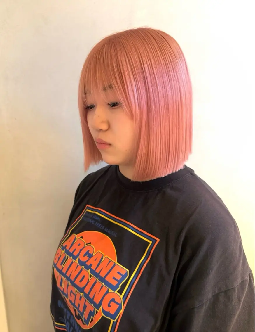 ミディアム カラー ヘアカラー カラー特化/ブリーチ 梅田中崎町/あかりのヘアスタイル