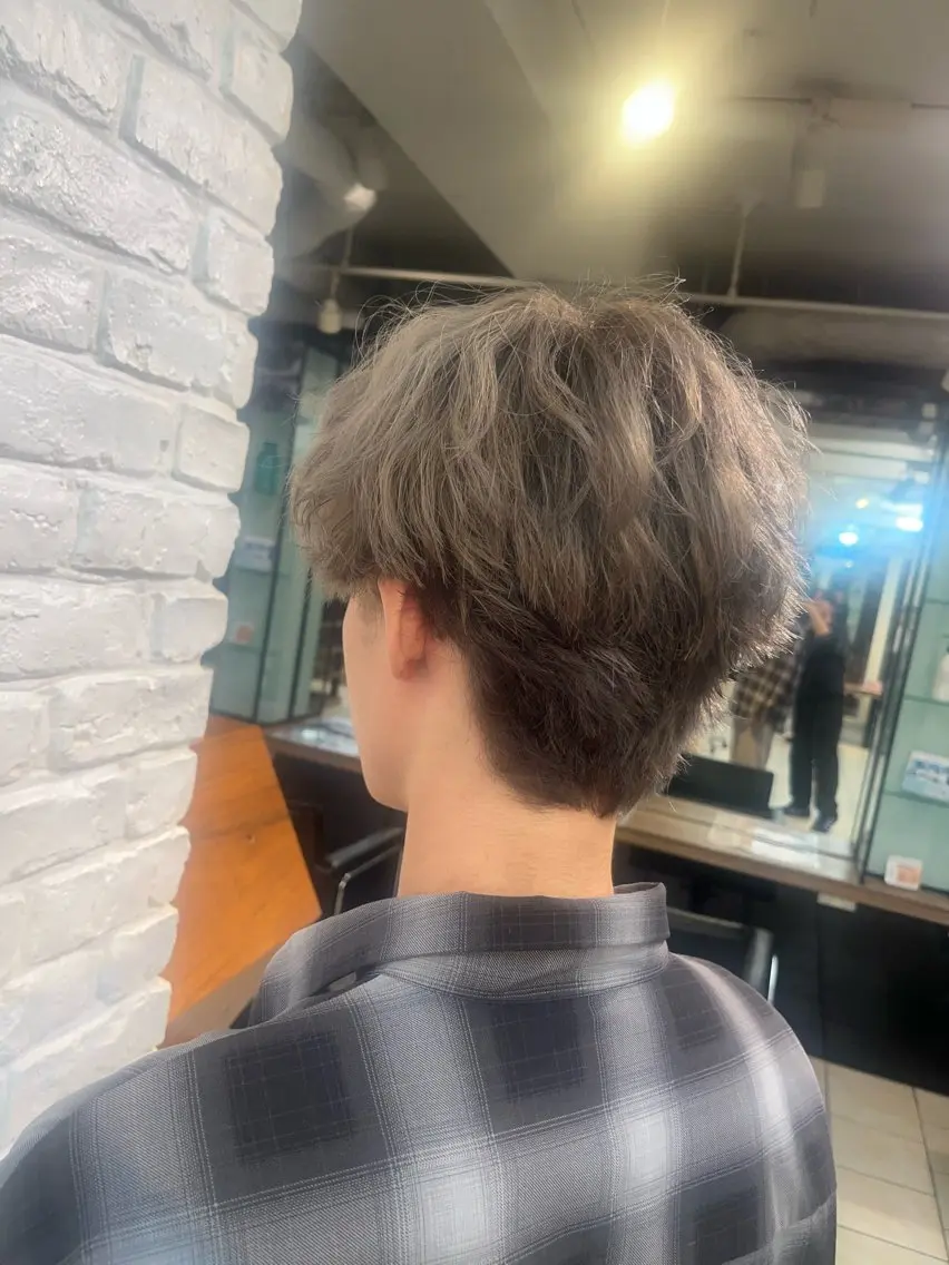カラー パーマ メンズ 北原 亮のヘアスタイル