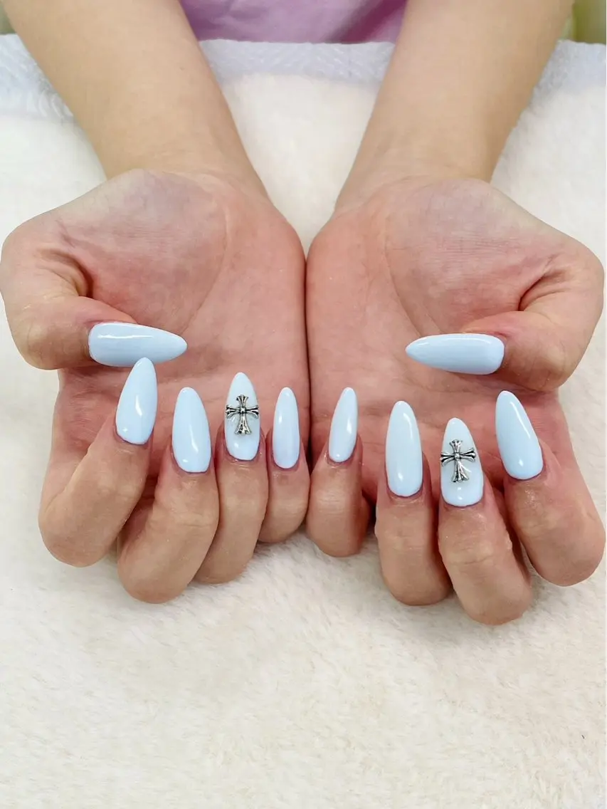 ネイル 長さ出し ワンカラーネイル ハンドネイル ハンドケア 心斎橋Salon Epokkuのネイルデザイン