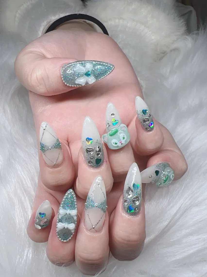 ネイル ハンドネイル Lee Nails チップ長さだし専門店のネイルデザイン