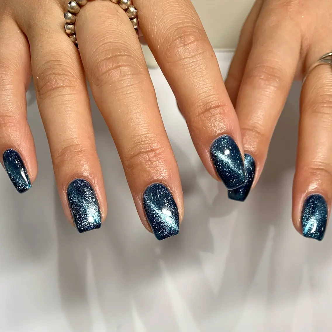 ネイル ハンドネイル 0203ムニムサン 💙Sayakaのネイルデザイン