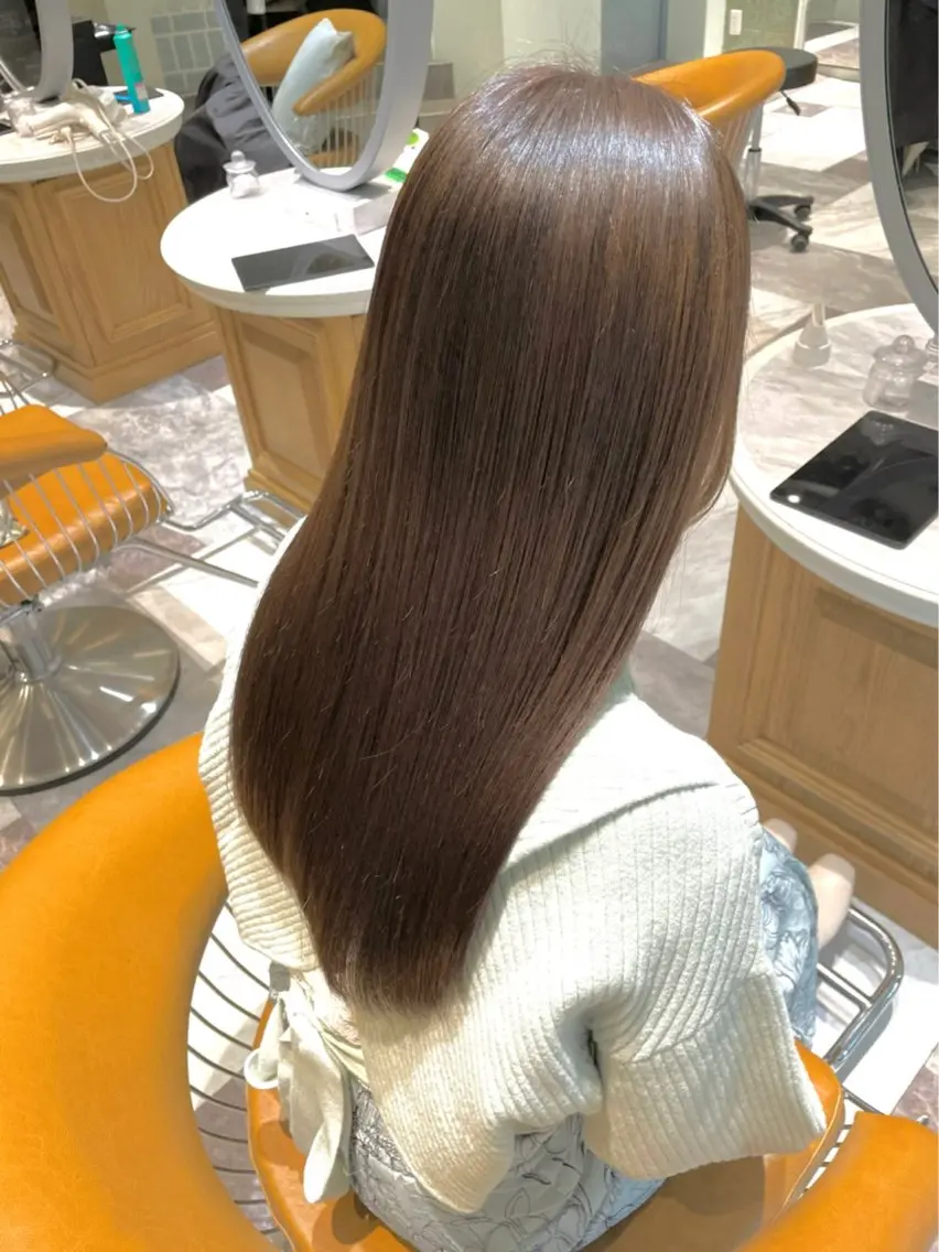 艶髪ワンカラー+1stepライトトリートメント🫧の写真