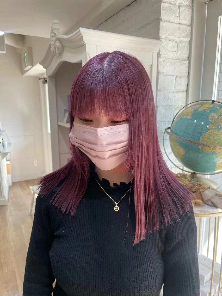 透明感イルミナカラー🎀選べる髪質に合った𝑨𝒖𝒋𝒖𝒂シャンプー使用🧴◌𓈒𓐍の写真