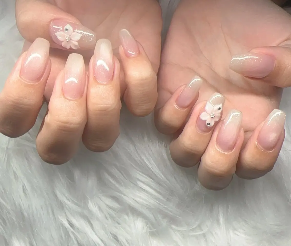 ネイル フラワーネイル ハンドネイル nail salon OnRのネイルデザイン