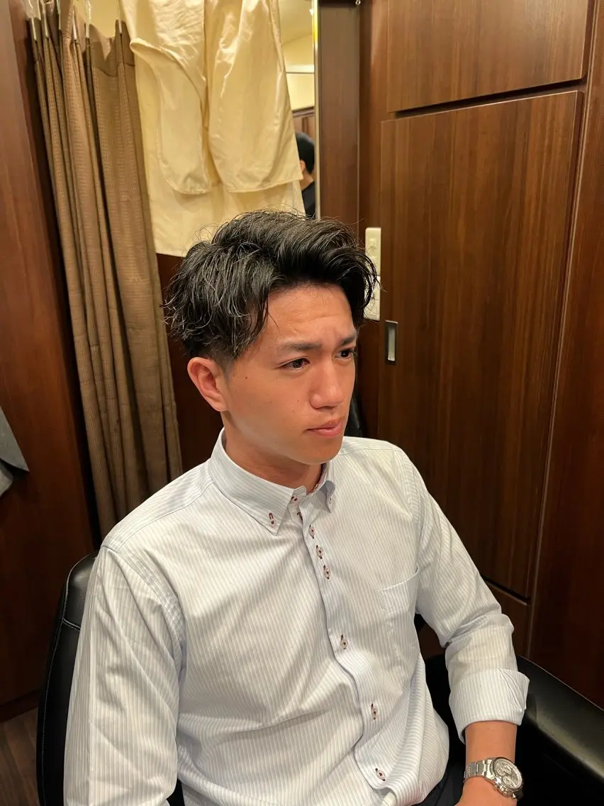 ショート メンズ 長野 風人のヘアスタイル
