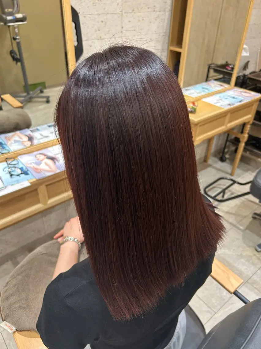 ロング ヘアカラー トリートメント 髙﨑 ちひろのヘアスタイル