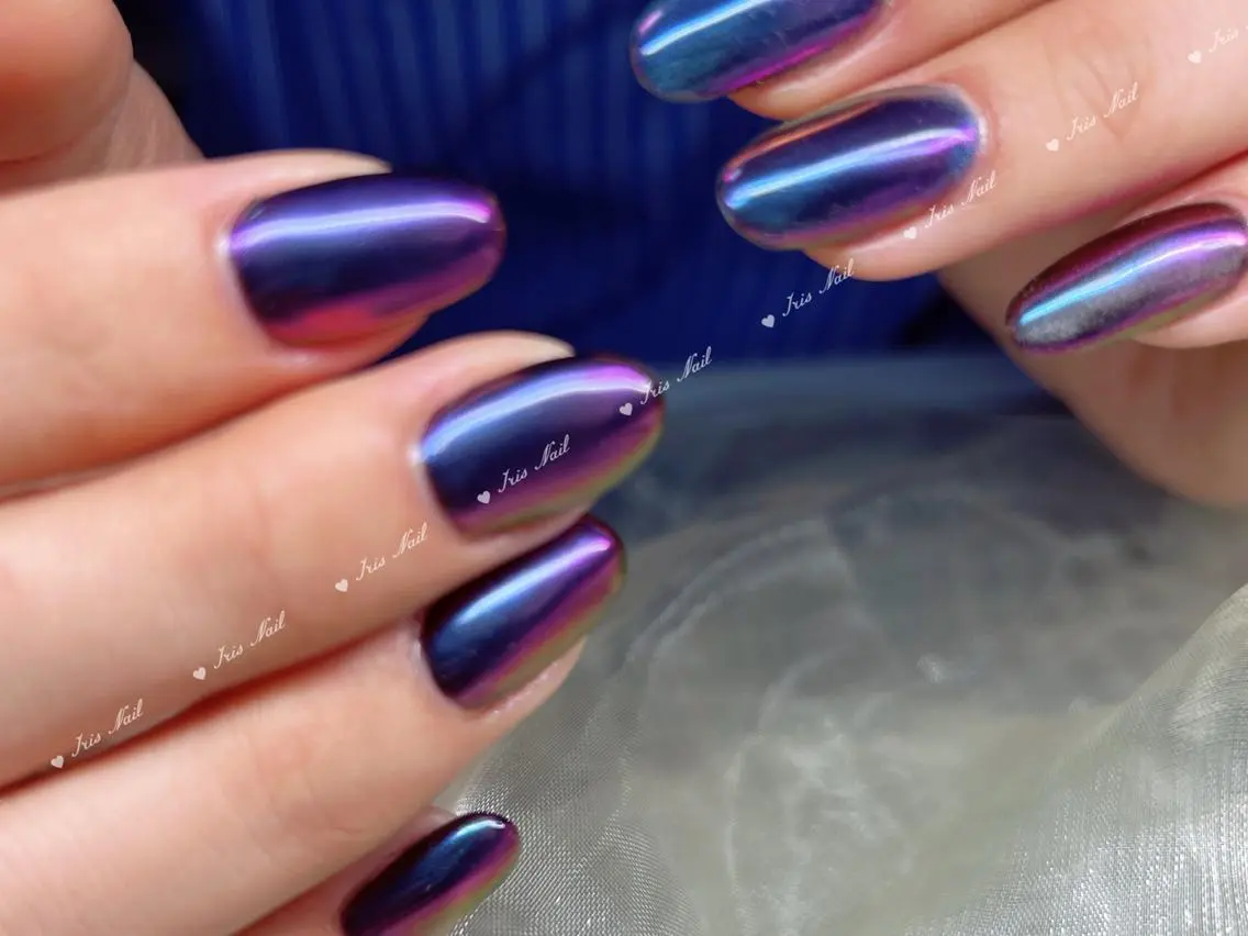 ネイル アートネイル チークネイル フレンチネイル ジェルネイル ホログラムネイル 🍒IRIS Nail🌸のネイルデザイン