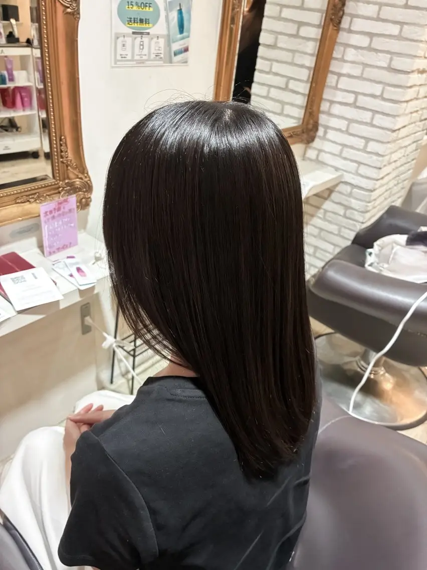 セミロング トリートメント 推し活美容師 つや。のヘアスタイル