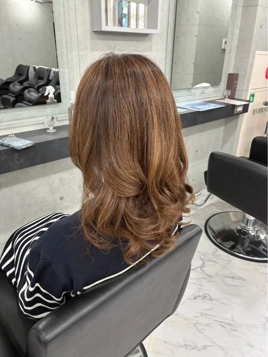 ロング カラー ヘアカラー Endearing 🌟銀座のヘアスタイル