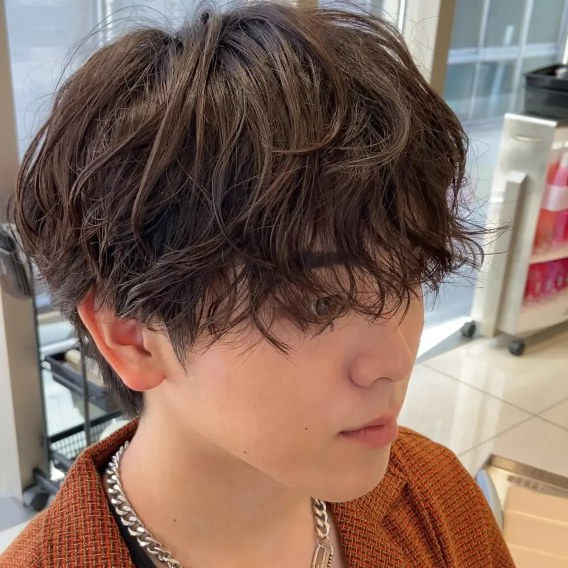 パーマ メンズ メンズパーマ メンズ縮毛矯正 ♠️店長下平隼人のヘアスタイル