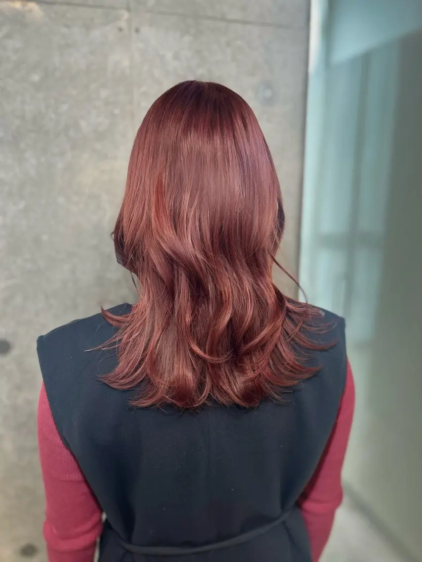 カラー ブリーチ ブリーチなしカラー ヘアカラー ️💜akari💜 ハイトーン/レイヤーのヘアスタイル