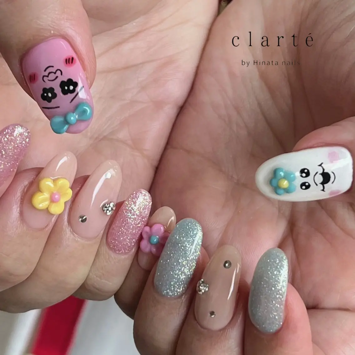 ネイル ハンドネイル 【LaCLARTE】 京橋各線駅ﾁｶ🩶のマツエク・マツパデザイン