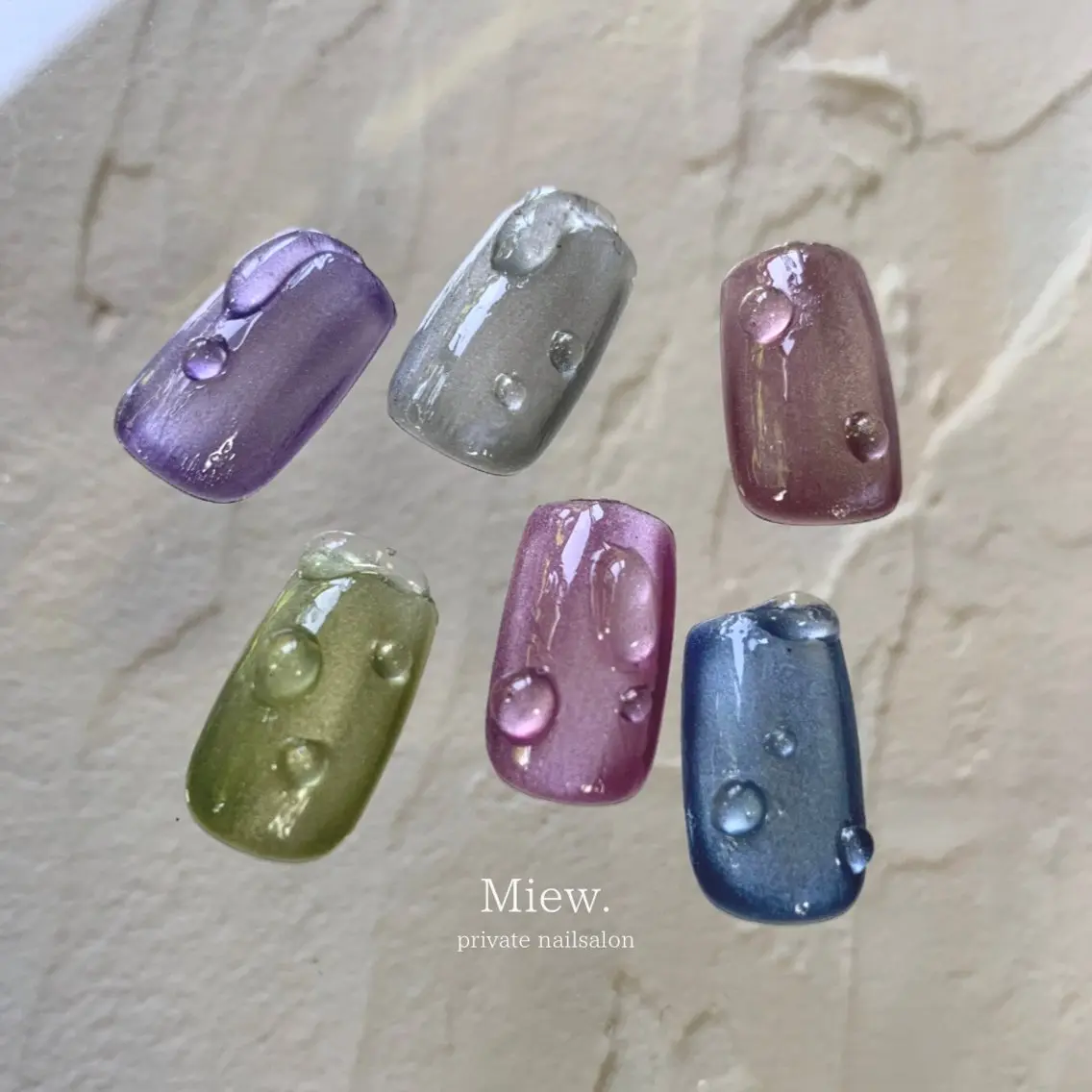 ネイル ジェルネイル マグネットネイル Mina🫧 【Miew.】のネイルデザイン