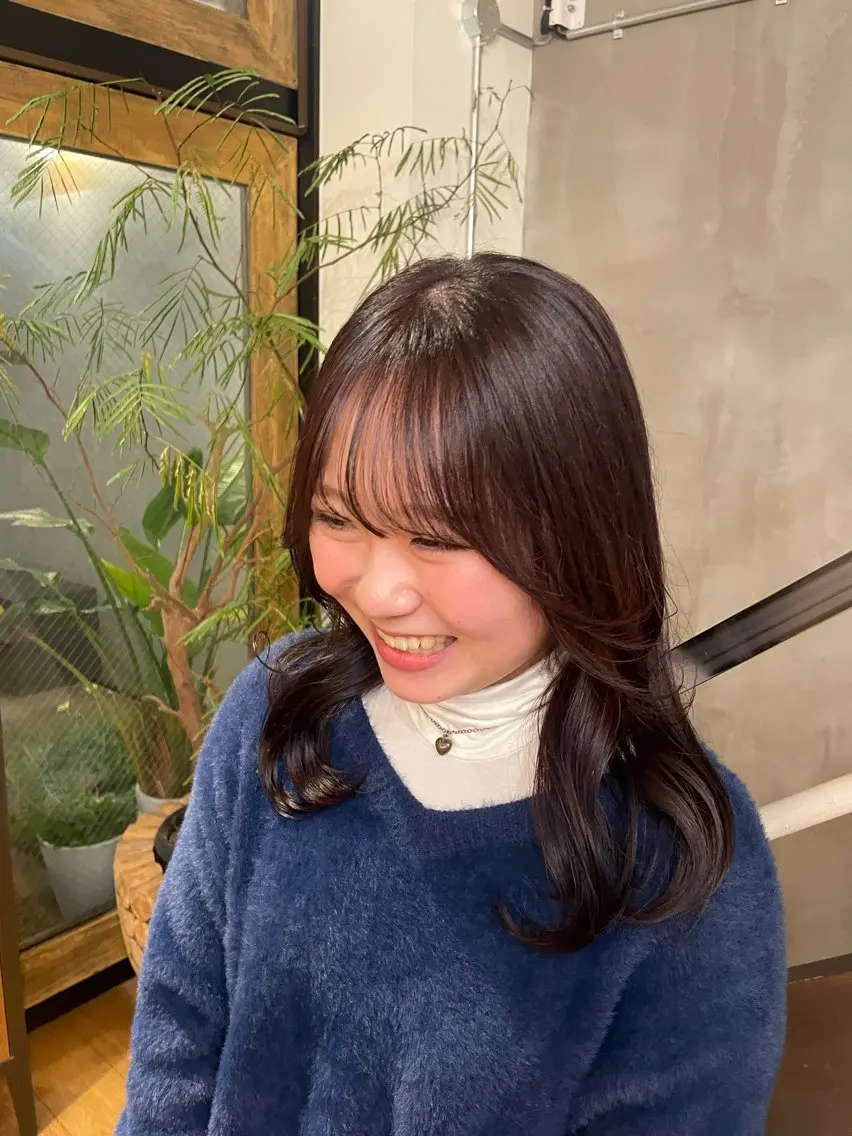 ミディアム ピンクブラウン 似合わせカラー/ 堀江美容室/レミ🎀のヘアスタイル