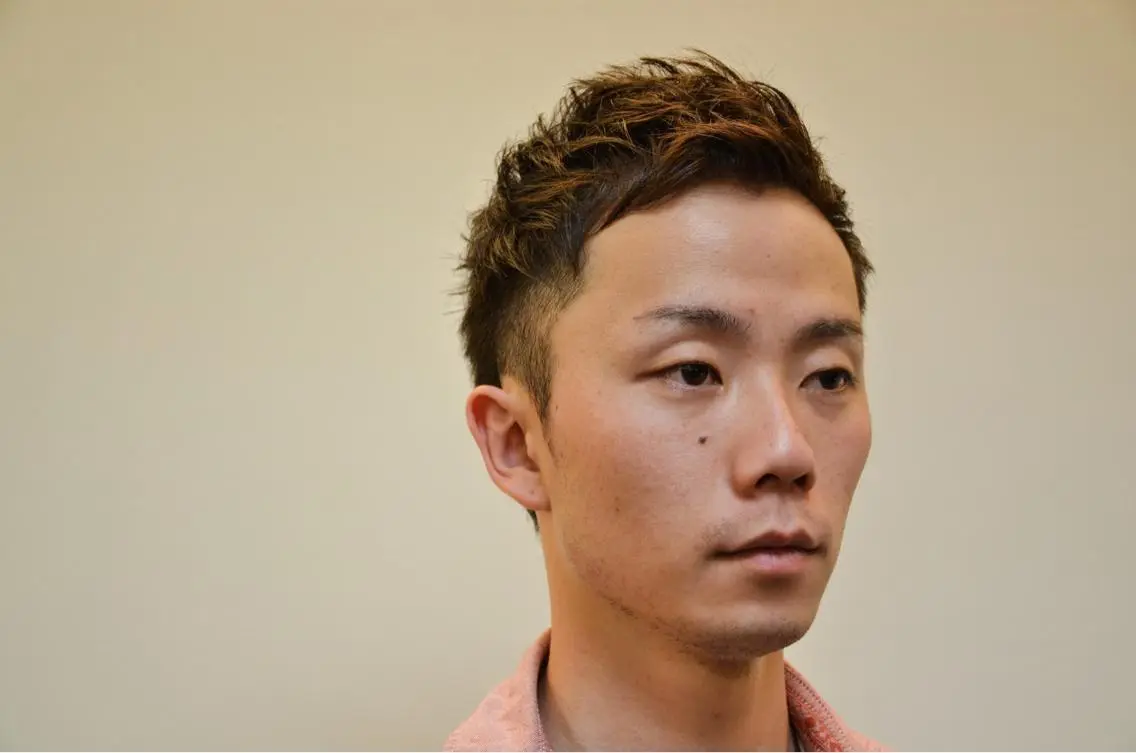 ショート メンズ メンズパーマ 刈り上げ くせ毛 メンズ限定✂️撮影 モデル募集！林 拓実のヘアスタイル