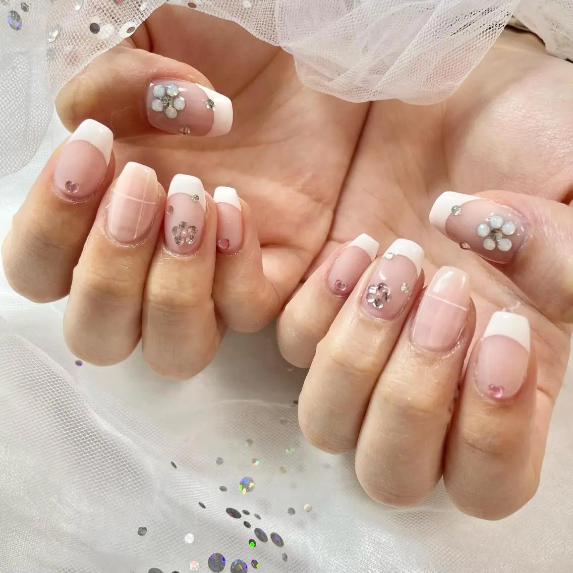 ネイル フレンチネイル 🎀AYAKO 🎀中韓ネイルのネイルデザイン