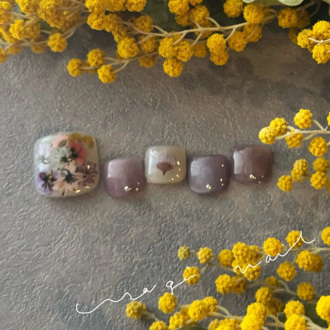 ネイル フットネイル usagi nailのネイルデザイン