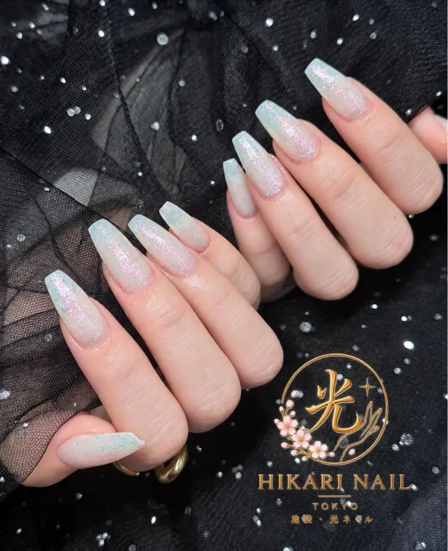 ネイル チークネイル 長さ出し フレンチネイル ガーリー ハート ハンドネイル HikariNail Ikebukuroのネイルデザイン