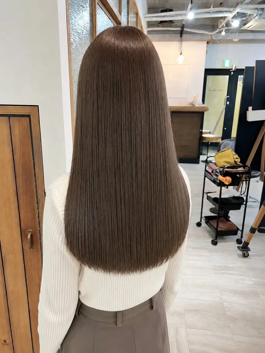 ロング カラー ❤️Mimi/non ワンカラー❤️のヘアスタイル
