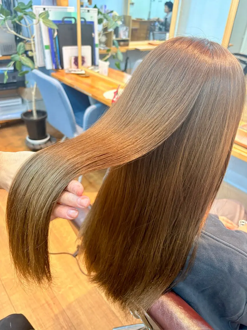 ロング カラー ダブルカラー 髪質改善 トリートメント 髙木 優人のヘアスタイル