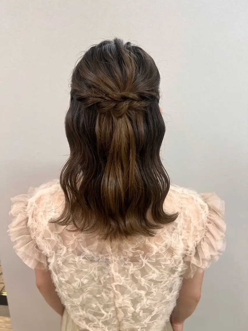 ミディアム ヘアアレンジ ヘアセット ヘアセットヘッドスパ Miraiのヘアスタイル