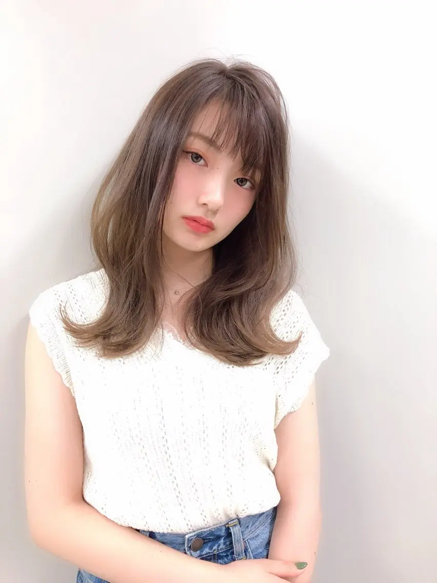 ミディアム カラー カット ヘアカラー トリートメント 髪質改善/縮毛矯正 /青山 早希🐾のヘアスタイル