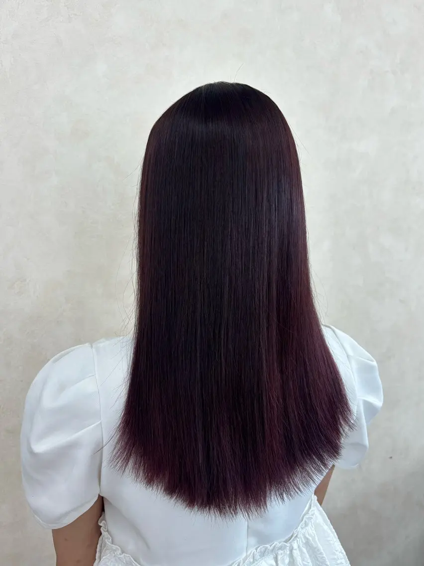 セミロング カラー 藤澤 友里香のヘアスタイル