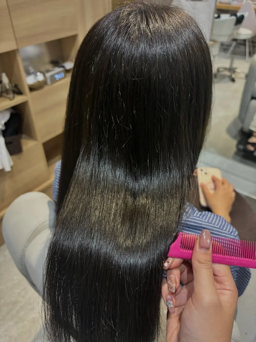 セミロング カラー 西村 春菜のヘアスタイル