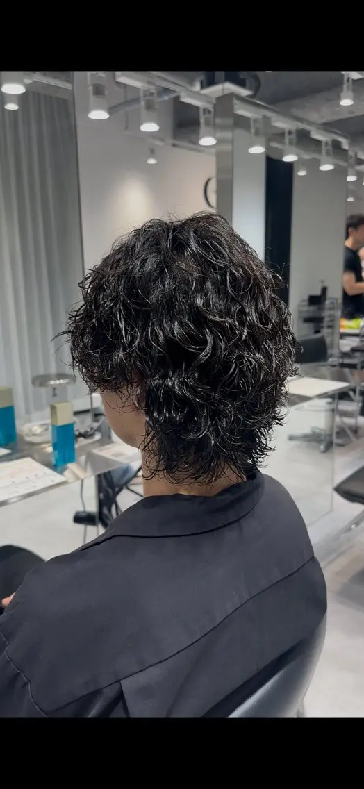 ミディアム パーマ メンズ 似合わせパーマ🔥 河浪  大智のヘアスタイル