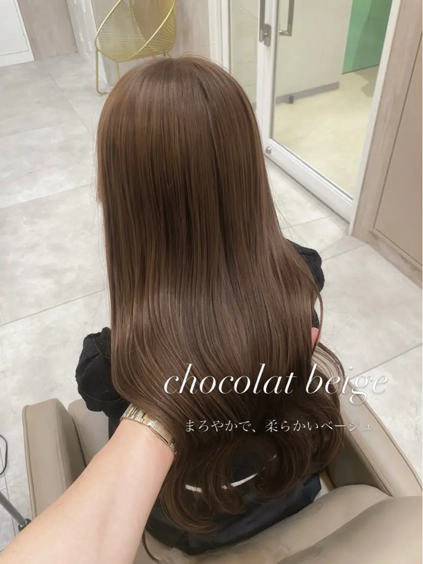 セミロング カラー ヘアアレンジ ベージュカラー ブリーチ ブラウンカラー ショコラベージュ 透明感カラー ヘアカラー トリートメント ヘアセット 赤み消し🫧韓国ヘア 🫧藤岡誠也のヘアスタイル