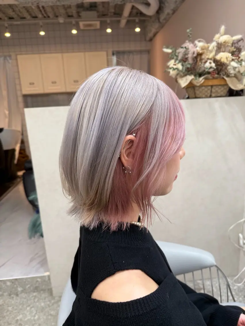 ロング カラー ヘアアレンジ カット ヘアカラー トリートメント レイヤー/顔周り/ 透明感カラー/ななのヘアスタイル