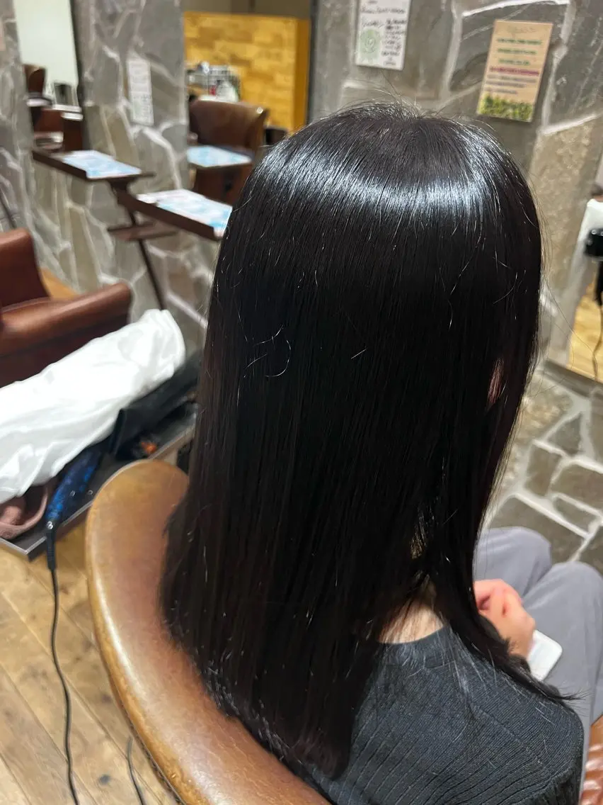 ロング カラー カット ヘアカラー ふくむら ゆうかのヘアスタイル