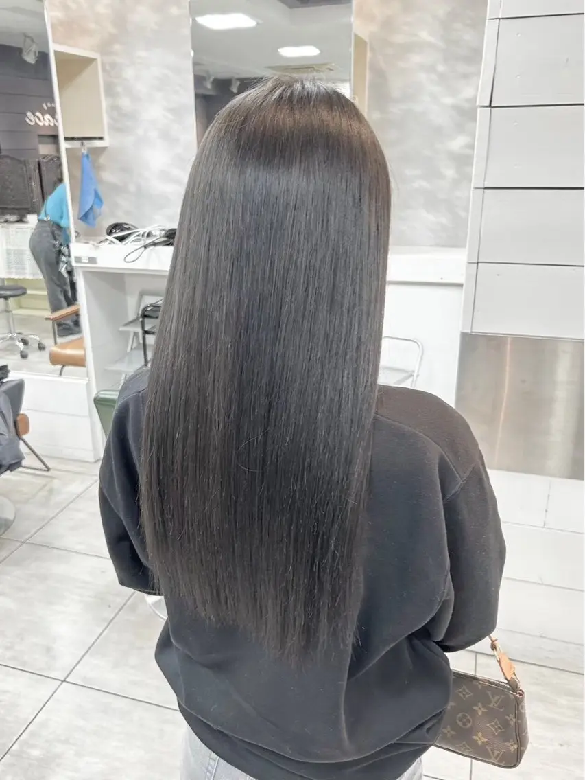 ロング カット 縮毛矯正 トリートメント 縮毛矯正✖髪質改善 仁木伸明のヘアスタイル