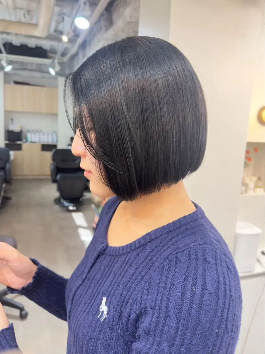 ショート カラー カット ヘアカラー トリートメント レイヤー/顔周り /いいぬまみかのヘアスタイル